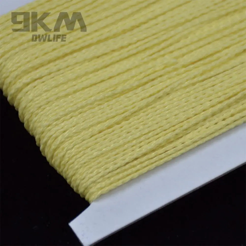 100lb Braided Kevlar Line: Kite Fishing Cord, High Strength, Heat Resistance, Outdoor Camping, Backpacking Rope. Multiple Lengths.