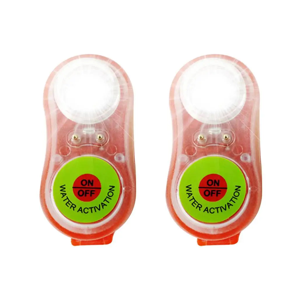 2pcs Marine LED Strobe Marker Light: Water Activated, MOB Indicator Signal Light, Water Activated Marine Light.