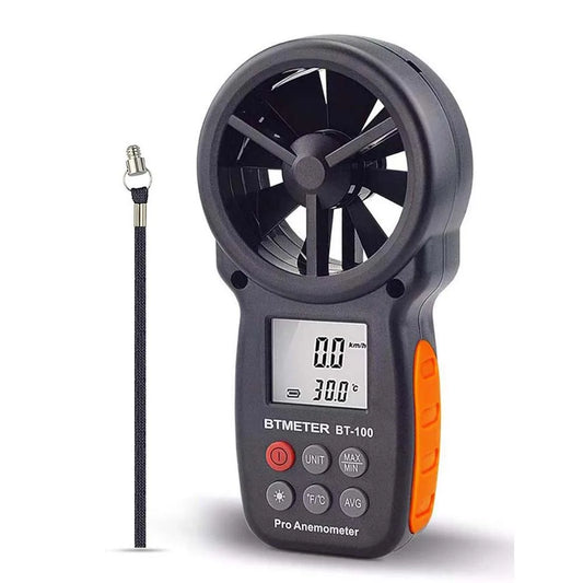 BT-100 Digital Handheld Anemometer:  Measuring Wind Speed, Temperature and Wind Chill with Backlit LCD. Ideal for the Hunter & Precision Shooter.