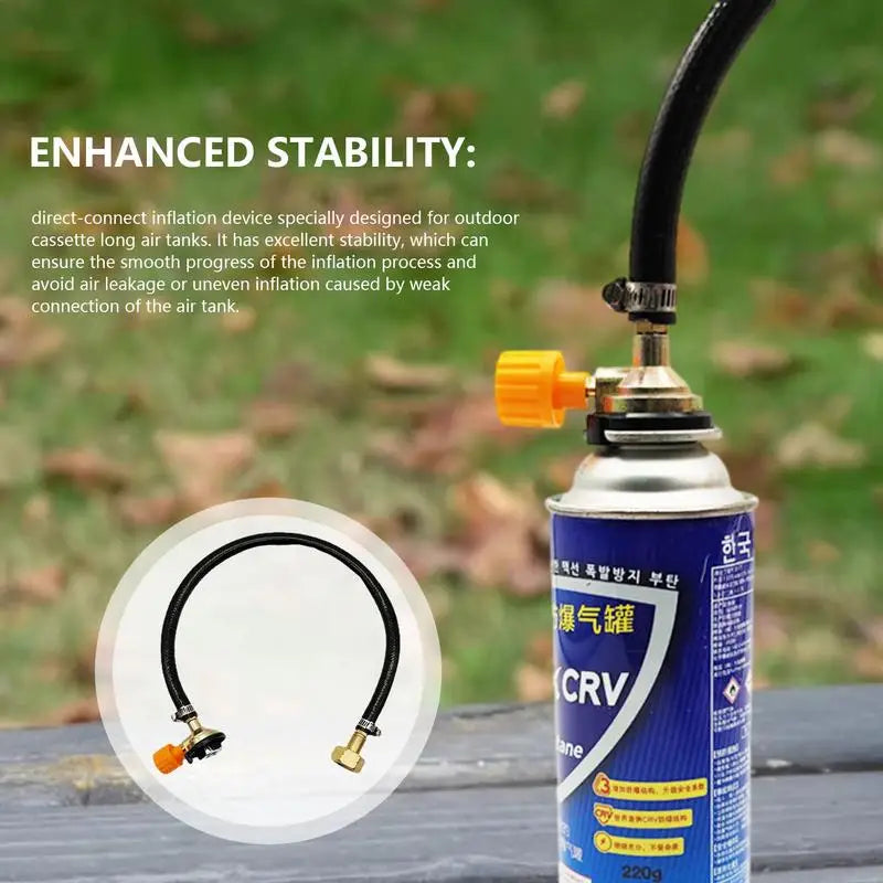 Propane Refill Adapter Hose Camping Gas Stove Propane Refill Adapter Gas Adapter Connection Hose  Cassette Cylinder Valve Hose