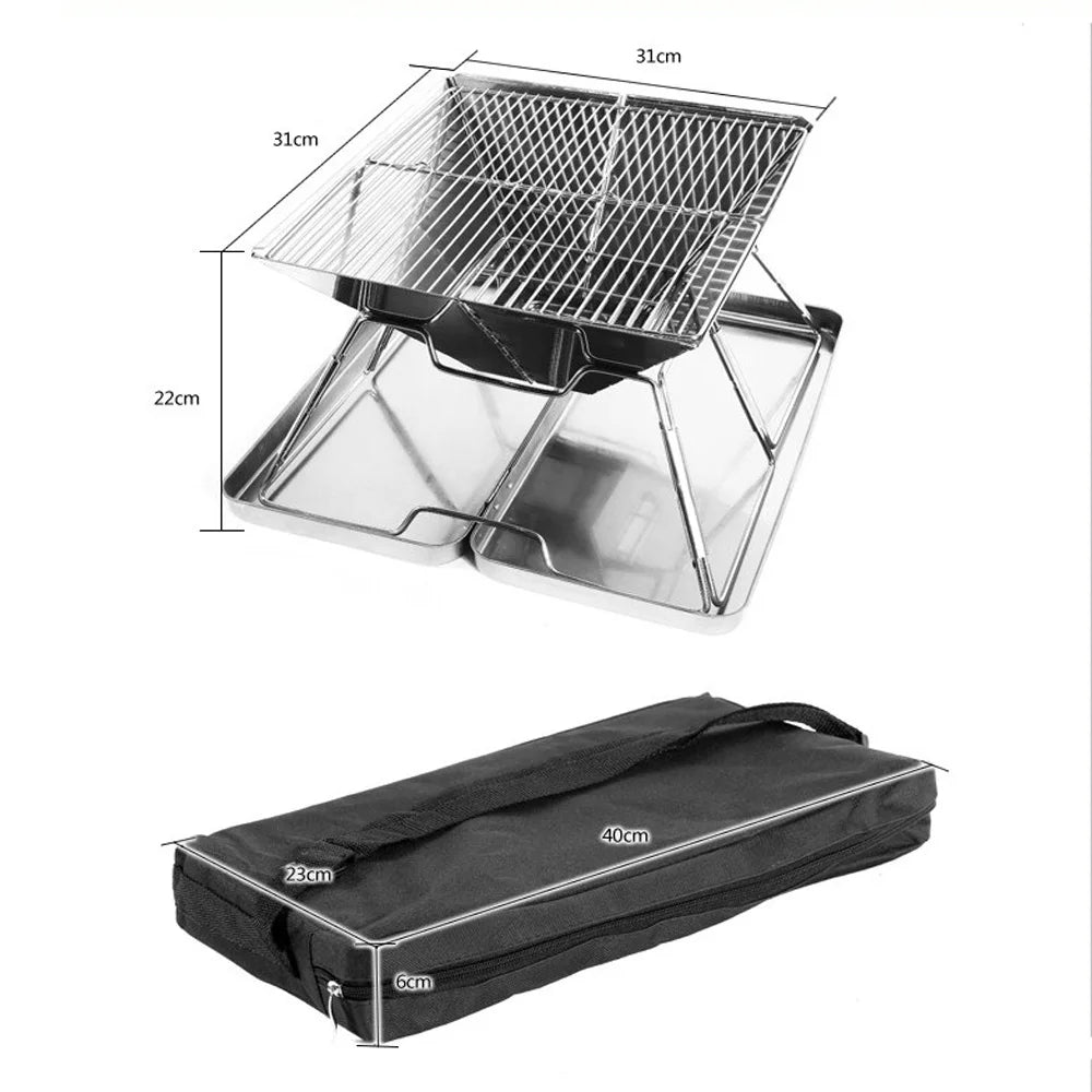 Foldable Multipurpose wood/charcoal Camping Stove Brazier, Camp Fire pit, Heater