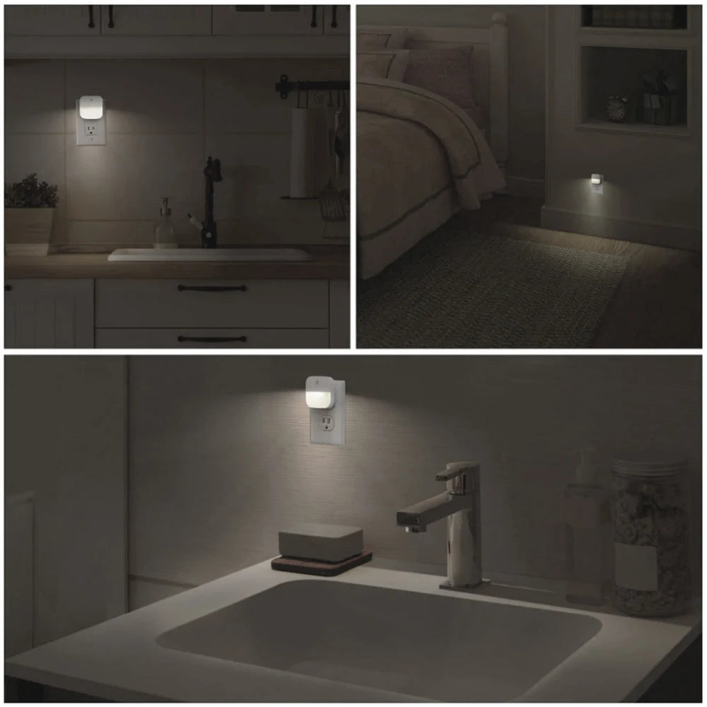 LED Night Light :  Auto Dusk to Dawn Motion Sensor, All Area Indoor Nighttime Safety Lighting .