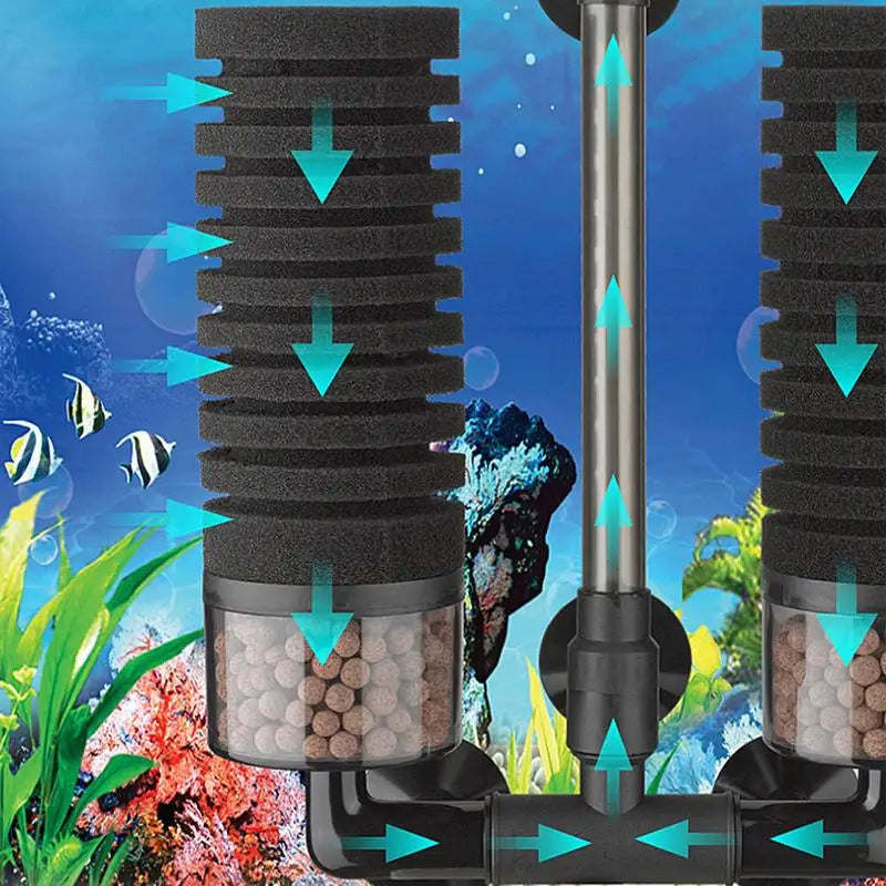 New Biochemical Sponge Aquarium Filter, Air Pump, Skimmer