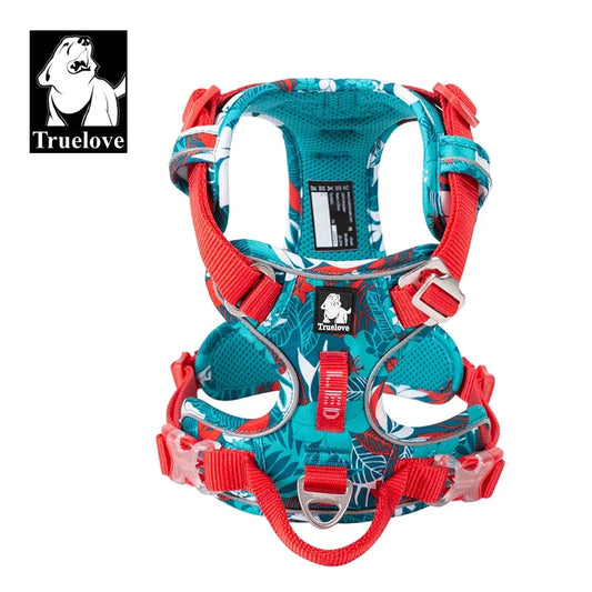 Truelove Pet Explosion-proof Dog Harness: Camouflage Reflective Nylon, Special Edition and Upgrade Version, Easy to Adjust