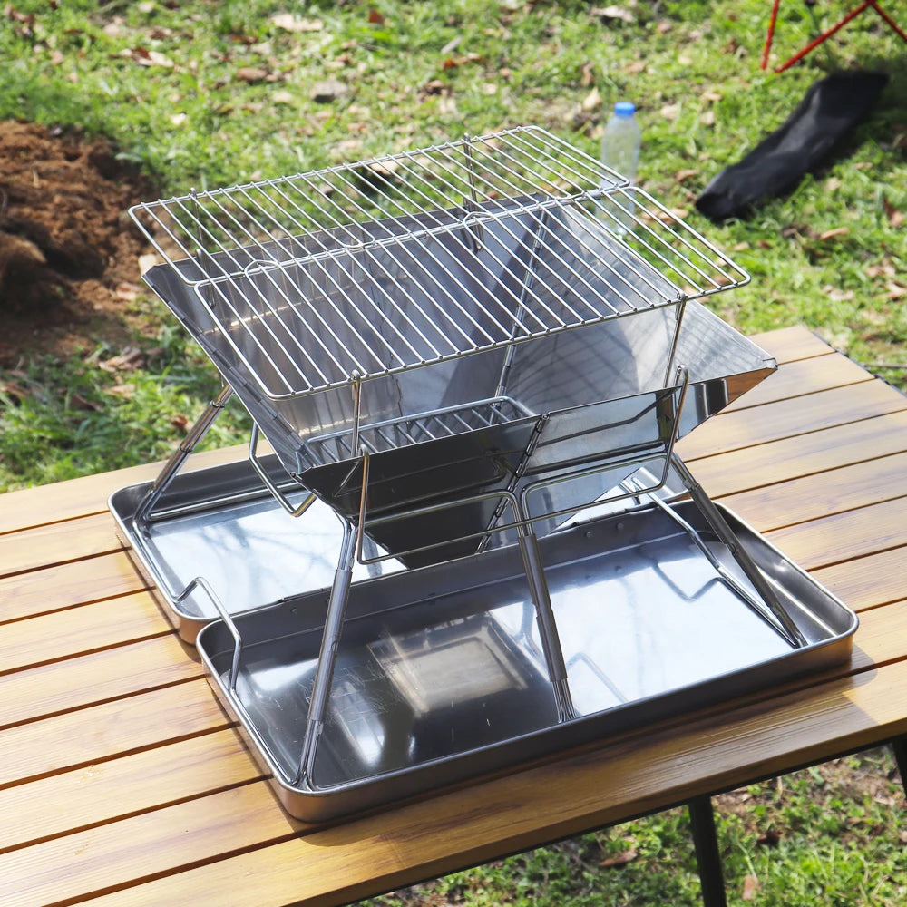 Foldable Multipurpose wood/charcoal Camping Stove Brazier, Camp Fire pit, Heater