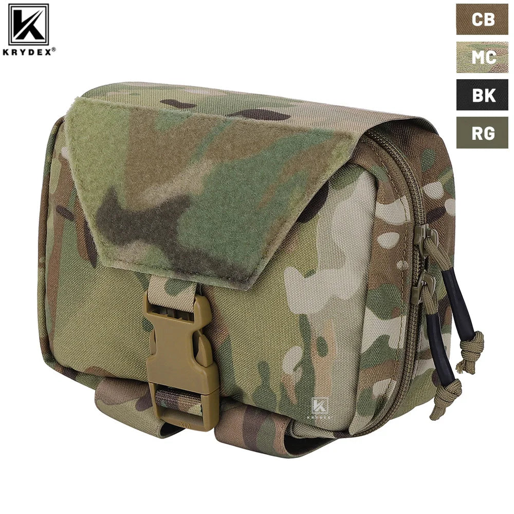 KRYDEX Tactical Rip Away Medical Pouch: Tear Off First Aid IFAK Pouch, MOLLE, EMT Holder, 4 Colors Outdoor Emergency Survival Bag