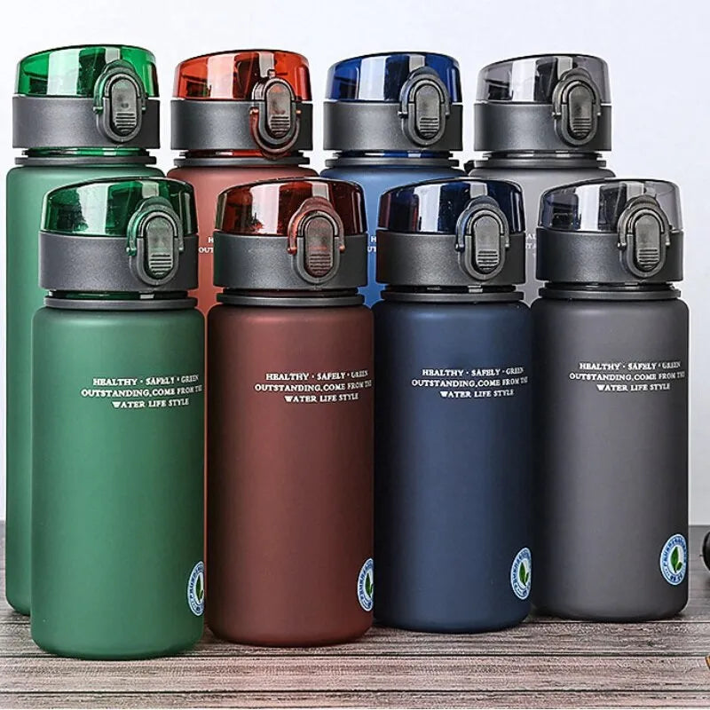 BPA Free Leak Proof Sports Water Bottle: High Quality 400ml or 560ml Capacity, Flip Top, Flo-Control Valve Design.