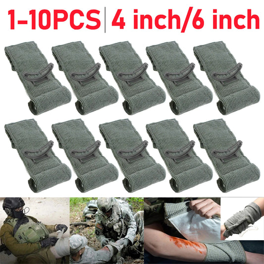 4/6 Inch Israeli Bandage Wound Dressing Emergency Compression Bandage Traumatic Hemostatic Bandage Tactical First Aid Kids IFAK