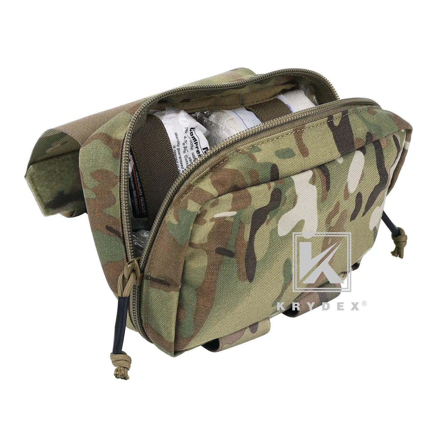 KRYDEX Tactical Rip Away Medical Pouch: Tear Off First Aid IFAK Pouch, MOLLE, EMT Holder, 4 Colors Outdoor Emergency Survival Bag