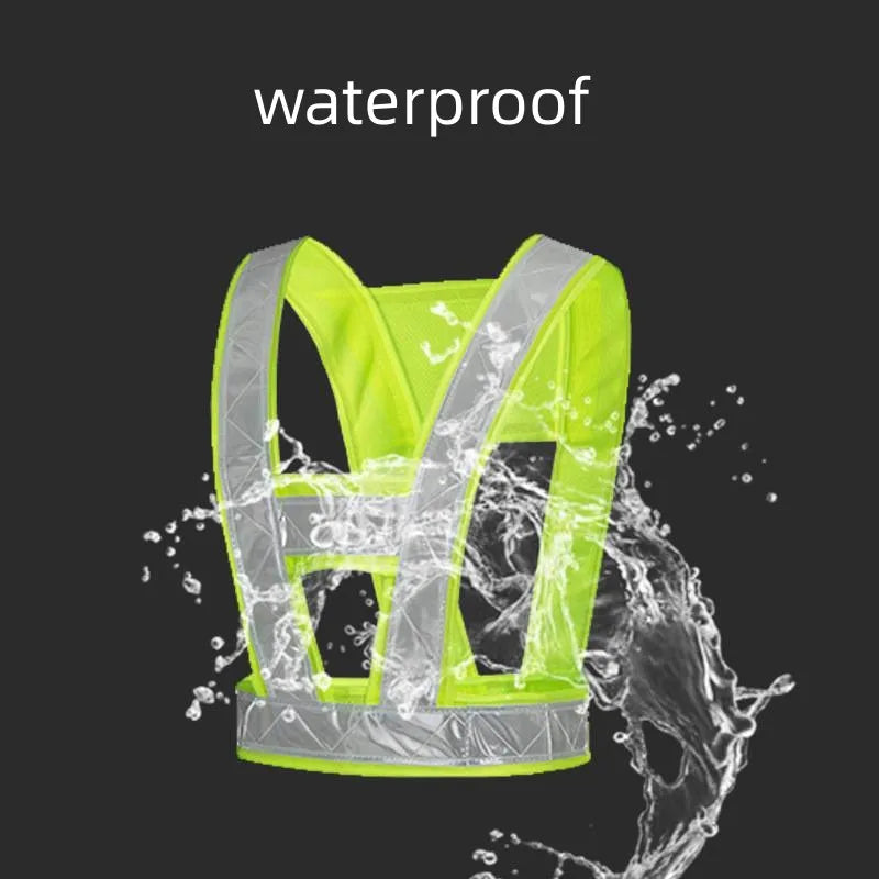 Unisex High Visibility Reflective Vest:  For Night Running, Working, Walking And Cycling Safety Traffic Warning Vest.