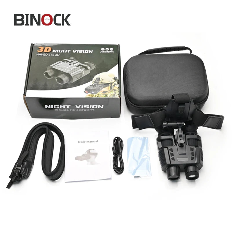 BINOCK infrared NV8000 : Gen2-3D,  tactical helmet night vision scope with helmet mount bracket, night vision device for hunting